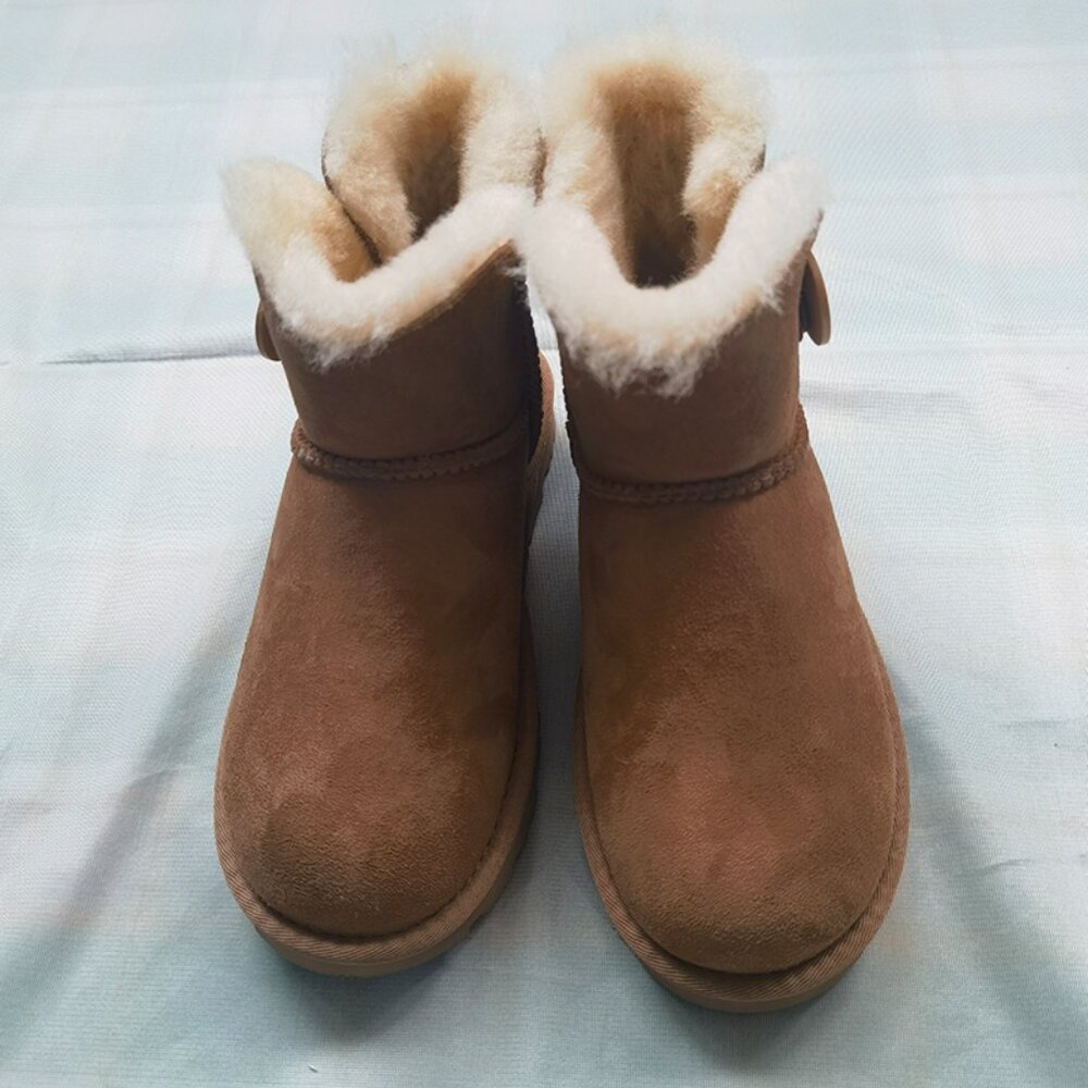 UGG Mini Bailey Button Series Snow Boots NWT - image 3